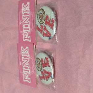 Victoria's secret PINK pinback buttons